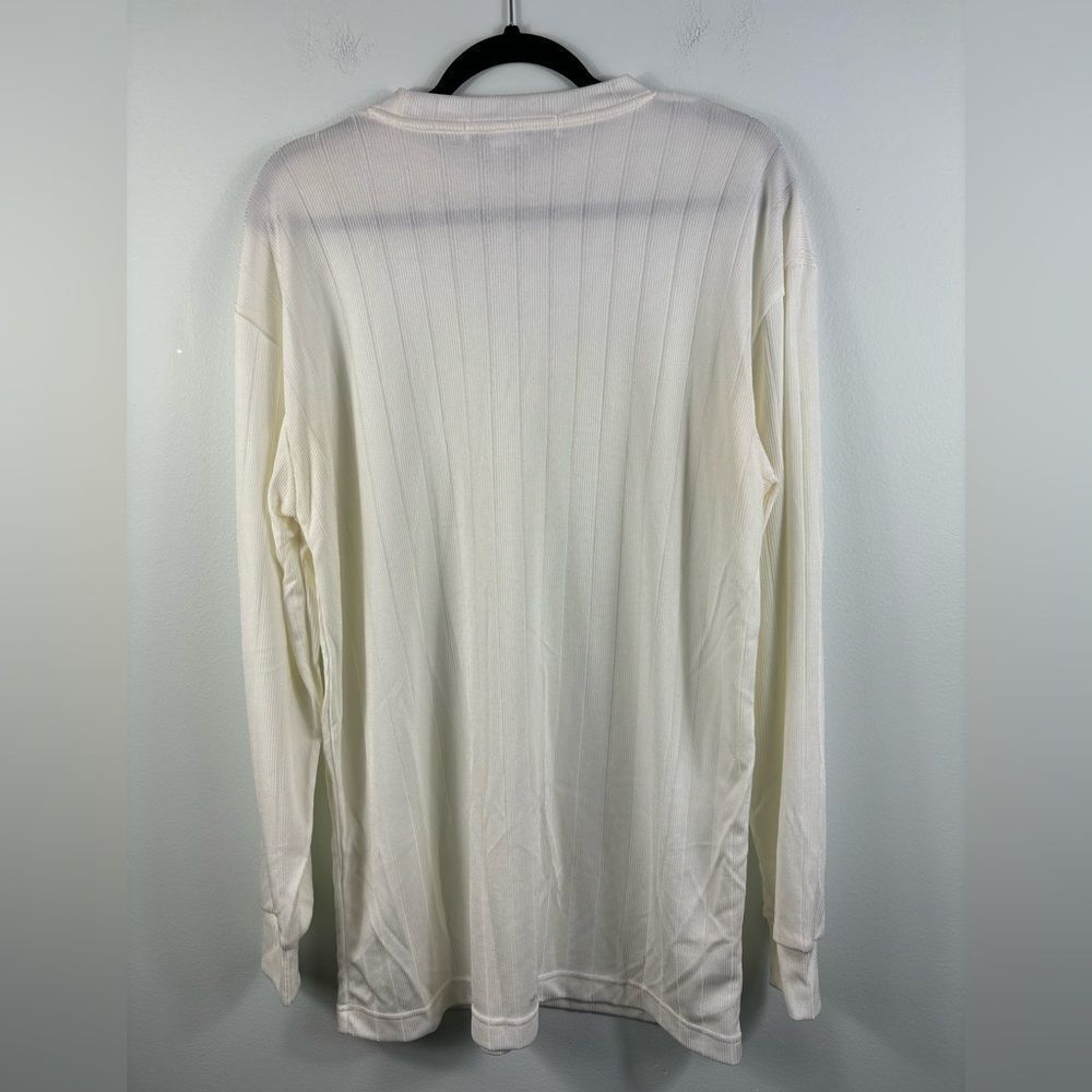 š5/25 VintageāIrvine Park Menās Longsleeve Rayon Blend Pullover Ribbed - Picture 4 of 4